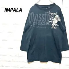 IMPALA インパラ トップス　重ね着　七分　プリントTシャツ サイズL