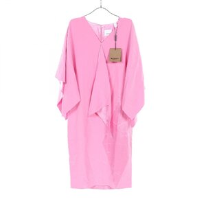 バーバリー Cape Sleeve Silk Dress ブランドオフ BURBERRY シルク ワンピース 中古 レディース