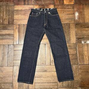 FUJITO Acer size34 Jeans 新品 未使用 DenimPants Made in Japan フジト エイサー デニムパンツ ジーンズ ボタンフライ 日本製 ストレート