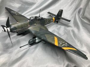 ハセガワ 1/32 ドイツ空軍 ユンカース Ju87G スツーカ カノーネンフォーゲル 完成品 ハンスウルリッヒルーデル搭乗機