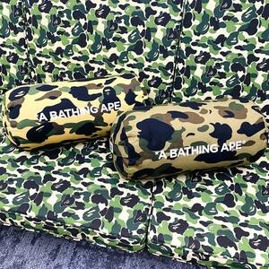 新品未使用 A BATHING APE BAPE CUSHION カモ柄 グリーン 2個セット F1031