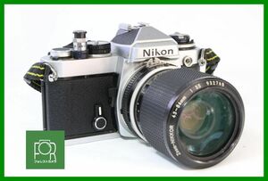 【同梱歓迎】実用■Nikon FE シルバー / Ai Zoom-NIKKOR 43-86mm F3.5■■シャッター全速・露出計完動■BBB951