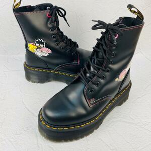 【美品・希少】Dr.Martens ハローキティ ドクターマーチン ジェイドン サンリオコラボ 黒 ブラック 4 23cm 美脚 脚長 バウンシングソール