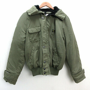 y■Blauer/ブラウアー N-2B フライトジャケット■カーキ【メンズM】MENS/ヴィンテージ/188【中古】