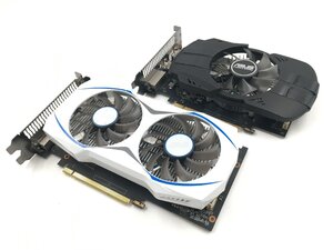 ♪▲【ASUS】GeForce GTX 1050 Ti 4GB GDDR5 グラフィックボード 部品取り 2点セット まとめ売り 1011 13