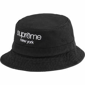 M/L Supreme Chino Twill Crusher Black 24SS シュプリーム チノ ツイル クラッシャー ブラック ハット バケットハット