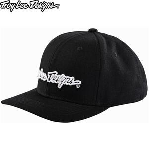 Troy Lee Designs トロイリーデザインズ TDA042 SIGNATURE CURVED SNAPBACK HAT カラー:BLACK/WHITE サイズ:ONE SIZE