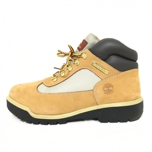 ティンバーランド Timberland ショートブーツ 29 - ヌバック×レザー ライトブラウン×ダークブラウン レースアップ 靴