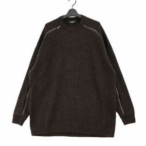 UNDERCOVER アンダーカバー 23AW 袖ZIPクルーネックニット 4 ブラウン