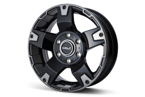 ハイエース FLEX DELF-03 17x6.5 +38 ブラッククリア GOODYEAR NASCAR 215/60R17 200系 17インチ フレックス