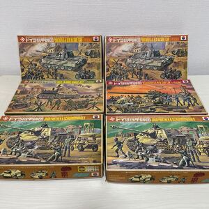 1円〜【6点(1点開封済)/未組立】NITTO KAGAKU 1/76 Jagdpanther & Schwimmwagen, 395-600 ドイツ機甲師団　ジオラマセット　 プラモデル