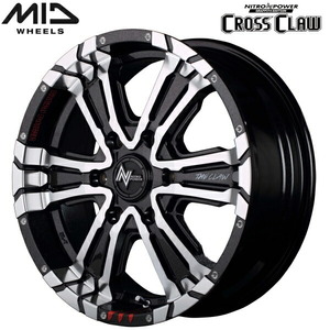 MID NITRO POWER CROSS CLAW GRAFFITI EDITION 4本Set ブラックメタリック+ミラーカット/グラフィティ 6.5-16 6/139.7+38