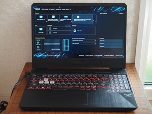 ASUS TUF FX505DT-R7G1650META、AMD Ryzen 7 3750H、Nvidia GTX 1650、ジャンク