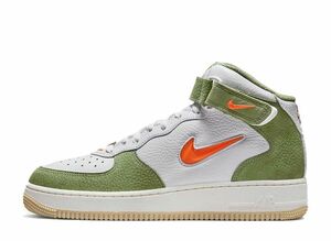 Nike Air Force 1 Mid QS "Olive Green and Total Orange" 28.5cm DQ3505-100