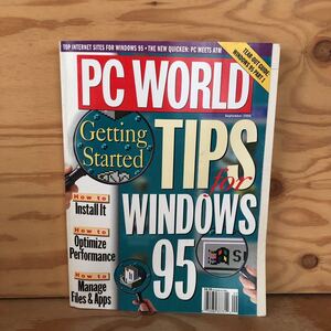 N3FHH3-210910 レア［PC WORLD SEPTEMBER 1995年 TIPS FOR WINDOWS 95 MULTIMEDIA UPGRADE KITS COLOR SCANNERS］英語 パソコン