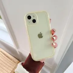 【iphone11/12】韓国おしゃれ　イェロー　 スマホケース