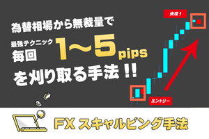 FX 刈り取りスキャルピング 為替相場から無裁量で毎回１～5pipsを刈り取るトレード手法 【デイトレードも可 サインツール シグナルツール】