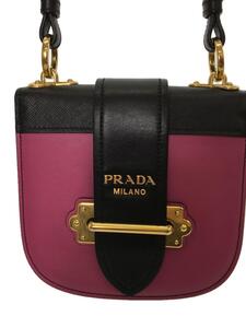 PRADA◆ショルダーバッグ/レザー/PNK/無地/1BH018