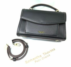 ◆Samantha Thavasa Petit Choice◆美品 サマンサタバサ プチチョイス 黒 ミニハンドバック 2wey ショルダーストラップ 保管品