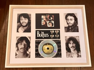 ロックバンド【The Beatles/ビートルズ】Let It Be/レット・イット・ビー/Guitar Picks/ギターピック/マット付きフレーム証明書付-1