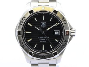 【 タグホイヤー TAGHEUER 】腕時計 WAP2010.BA0830 アクアレーサー SS 自動巻 デイト ブラック文字盤 メンズ 新着 05510-0