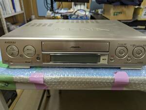 東芝カセットVTR　A-S100　S-VHS　ARENA・リモコン付き（ジャンク品）