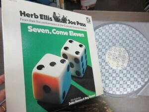 三L1■LP★ハーブ・エリス（Herb Ellis）& ジョー・パス(Joe Pass）CONCORD JAZZ US MAT CJA2//両面BUD刻印「seven come eleven」