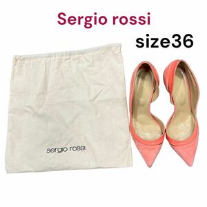 セルジオロッシ　ピンヒール　ピンク　華やか　サイズ36 23㎝　sergio rossi 