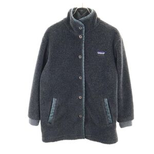 パタゴニア アウトドア 長袖 ボアジャケット XS グレー系 patagonia ウールブレンド レディース