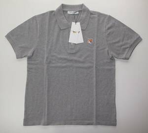 maison kitsune キツネ fox head patch classic polo ポロシャツ sizeM grey gray グレー