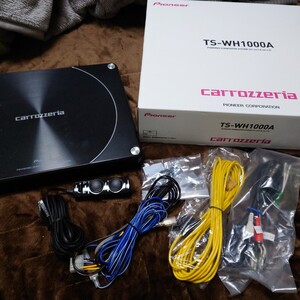 パイオニア carrozzeria TS-WH1000A パワードサブウーファー リモコン付　動作未確認の為ジャンク