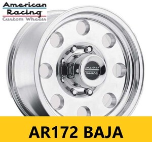 本場US仕様! 新品ホイール5本 背面 ポリッシュ JB74 ジムニーシエラ 用 アメリカンレーシング AR172 BAJA 7.0J 15in IS-6 139.7 5穴