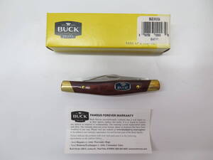 ⑪　BUCK　STOCKMAN　0301RWS-B　7457　バック　ストックマン　３ブレードフォールディングナイフ