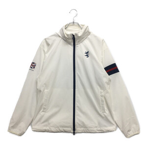 coco 中古 アドミラルゴルフ Admiral Golf レディース ブルゾン LL 白 ホワイト フード付き レターパックプラス発送可 97832