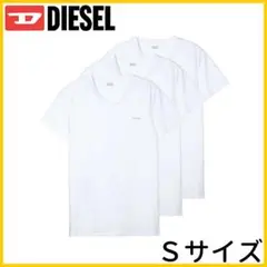 ディーゼル DIESEL Tシャツ Vネック 3枚セット ホワイト Sサイズ