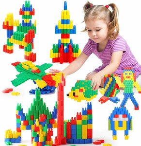 CJM343★おもちゃ ブロック 子供 積み木 DIY 知育玩具 想像力 立体パズル　はめ込み 組み立て　3歳　4歳　5歳　1500ピース