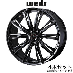 レオニスGX WRX STI VAB 18インチ アルミホイール 4本 ハイパーブラックメタルコート 0040960 WEDS LEONIS GX