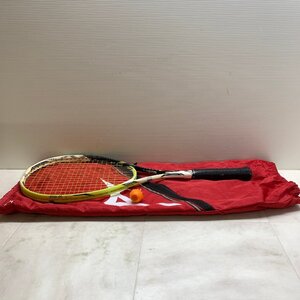 MIN【中古品】 MSMS YONEX テニスラケット XYST 軟式用 イエロー 袋付き ヨネックス 〈127-240723-ME-9-MIN〉