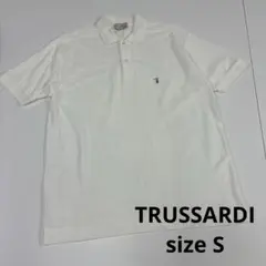 TRUSSARDI ポロシャツ　古着　カットソー　S