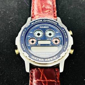 【動作未確認】CASIO カシオ ALARM CHRONO アラームクロノ QUATTORO GRAPH クアトログラフ DW-7300 デジタル 腕時計 現状品