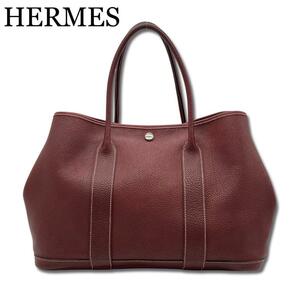 HERMES エルメス ガーデンパーティー PM ネゴンダ ハンドバッグ トート レディース