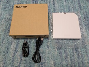 0701u1733　バッファロー USB3.2(Gen1)/3.0 外付け DVD/CDドライブ バスパワー(給電ケーブル付) 薄型ポータブル ホワイト DVSM-PUV8U3-WH/N