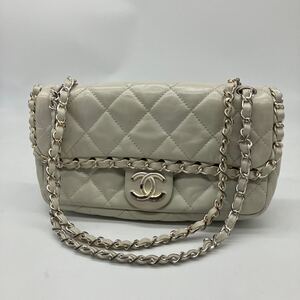 希少 美品 CHANEL シャネル ラグジュアリーライン チェーンショルダーバッグ ハンドバッグ マトラッセ カーフスキン ココマーク 