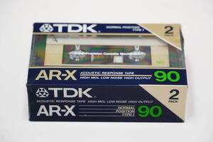 ●TDK●カセットテープ AR-X 90 2本パック1個●希少/ノーマルテープ/昭和レトロ/vintageaudio●未開封・未使用品!!!