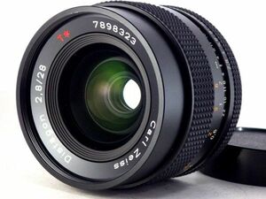 送料無料 CONTAX Carl Zeiss Distagon 28mm f2.8 T* MMJ 美品 完動 コンタックス プラナー カールツァイス カメラ レンズ 一眼レフ MF Lens