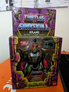 MOTU ORIGINS TURTLES OF GRAYSKULL KRANG DELUXE FIGURE MATTEL 2024 UNPUNCHED NIH! 海外 即決