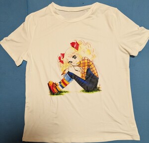 新品★可愛い女の子の白の半袖Tシャツ　M