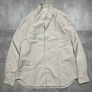 希少 COMME des GARCONS SHIRT コムデギャルソン シャツ ■90s 川久保怜 ■刺繍 ドット シェルボタン ■長袖 シャツ ビックシルエット