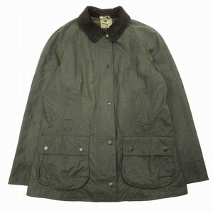 20AW バブアー Barbour BEADNELL WAX JACKET ビードネル ワックス オイルド コットン ジャケット カバーオール ロゴ 刺繍 コーデュロイ襟