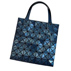 バオバオ イッセイミヤケ BAOBAO ISSEY MIYAKE ルーセント ミニ トートバッグ バイカラー 青 ブルーｘグレー レディース